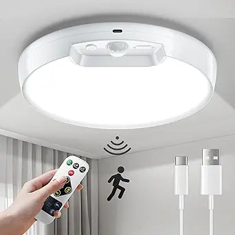 Homelist Newly Upgraded 8000mAh Rechargeable Motion Sensor Ceiling Light