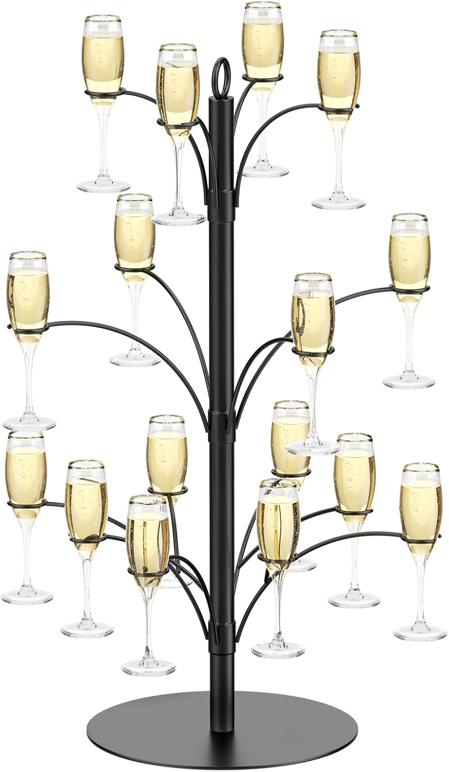 16-Holder Metal Cocktail Tree Stand, Champagne Tower