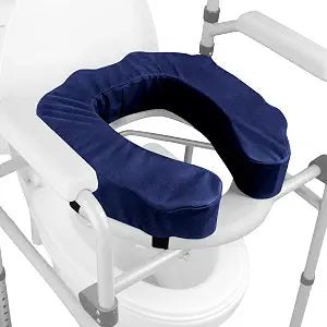 Raised Toilet Seat Cushion  High-Density Foam Booster Pad for Elderly, Seniors, Disabled  Toilet Riser for Standard & Elongated Toilets  Commode Seat Cushion Non-Slip & Easy to Clean (3 inches)