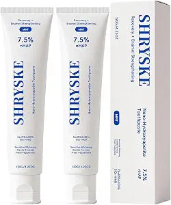 Shryske Toothpaste, Shryske Whitening Toothpaste for Yellow Teeth, Hydroxyapatite Toothpaste for Enamel Care, Gum Care & Fresh Breath, Daily Oral Care