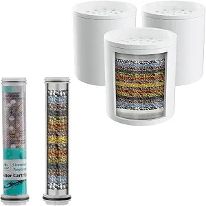 3 Pack Shower Filter with 2 Handheld Shower Filter