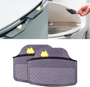 2-Piece Toilet Seat Handle Lifter Toilet Seat Cover Lifter for Any Toilet Cover/Seat (2 PCS Black Lifter)
