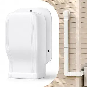 4" Mini Split Entry Wall Cover, Decorative PP Line Set Cover Kit