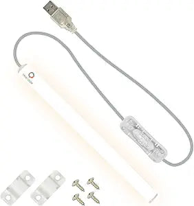 TrueColor USB LED Under Cabinet Light Bar, Frosted Cover, 8 in, Soft White