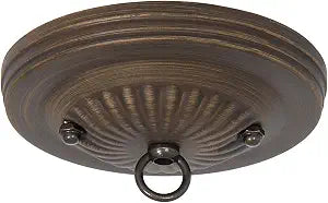 B&P Lamp Antique Bronze Ceiling Light Canopy Plate Kit
