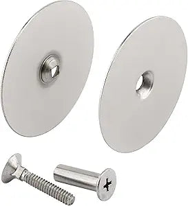 Prime-Line Hole Cover Plate, 2-5/8", Steel, Satin Nickel (Single Pack)