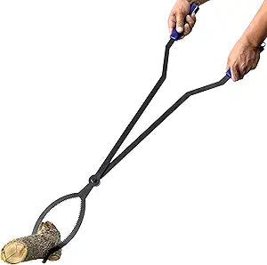 40in Heavy Duty Fire Tongs with Scissor Shape Serrated