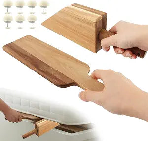 Wooden Mattress Lifter Tool for Changing Sheets, Mattress Lifting Helper for Seniors, Bed Sheet Tucker Tool and Bed Maker Tool for Full Beds