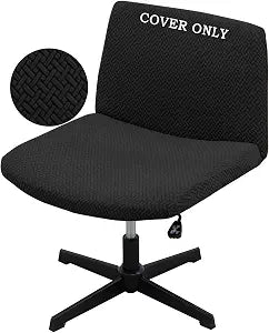 Vanity Chair Cover Criss Cross Chair Cover Elastic Armless Chair Slipcover