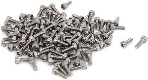uxcell 0.35mm Pitch M1.6x5mm Stainless Steel Hex Socket Head Screws 100 Pcs