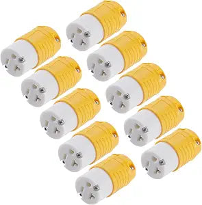 20 Amp 125 Volt NEMA 5-20R Replacement Female Plug 10 Pack