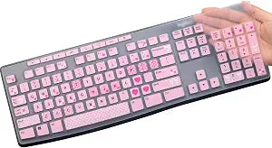 Keyboard Cover for Logitech MK295 MK275 MK270 Wireless Keyboard, Logitech K200 K260 K270 MK200 MK260 K270 K275 K295 Keyboard Skin Protector-Lovly