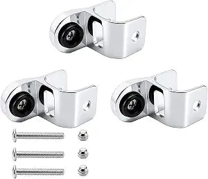 3 Pcs Bathroom Stall Door Latch with Screws and Nut Electroplating Process