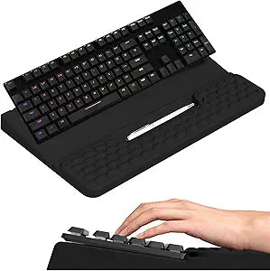 Ergonomic Keyboard Stand with Soft Memory Foam Wrist Rest for Office