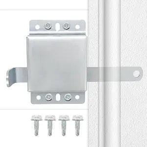 Garage Door Side Lock, Galvanized Steel Inside Deadlock for Vertical Track, Heavy Duty Security Slide Latch Replacement for Home & Warehouse Protection, Fits Most Residential Doors-1-Pack