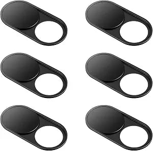 Upgrade Webcam Camera Cover, [6-Pack] 0.023 inch Metal Camera Cover Slide