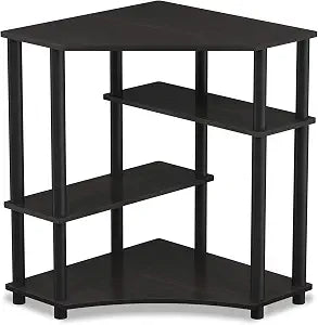 Furinno Turn-N-Tube Toolless Corner Desk, Gaming Desk, Espresso
