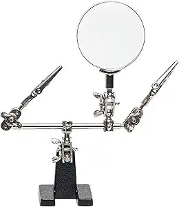AORAEM Helping Hands Magnifier with Dual Adjustable Alligator Clips
