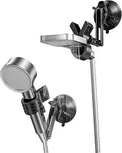Adjustable Suction Shower Head Holder, Large Size,Metal Arm