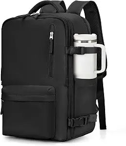 VGCUB Large Travel Backpack Bag for Women Men,Carry on Backpack,17 Inch Laptop Business Work Waterproof Backpack with Laptop Compartment,Person Item Flight Approved,Black Large