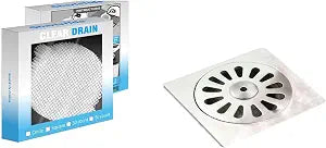 50 Pack,Disposable Mesh Hair Catcher for Shower & Tub Drains, Easy Install, Prevents Clogs, Bathroom Drain Protector