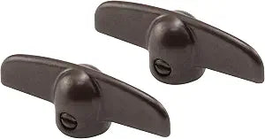 Prime-Line H 3625 3/8 In. Bronze Tee Handle Casement Operator (2 Pack)
