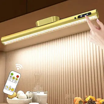 Hapfish Battery Powered Operated Wall Strip Lights, Magnetic LED Light Bar