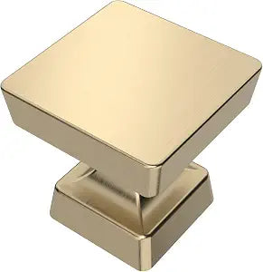 Amerdeco 10 Pack Brushed Gold Cabinet Knobs 1.2"