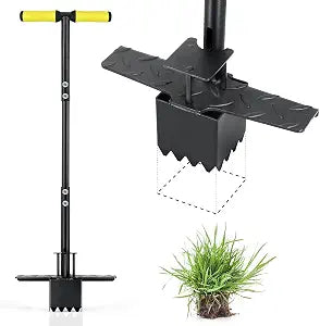 Colwelt Sod Plugger Tool Square, Grass Plug Tool for Lawn, Sod Cutter Hand