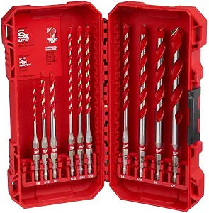 Milwaukee Electric - 10PC. Shockwave Impact Duty Carbide Hammer Drill B