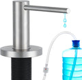 Gappo Upgraded Soap Dispenser for Kitchen Sink Brushed Nickel, Stainless Steel Countertop Pump, Built in Sink Soap Dispenser with 47" Extension Tube kit