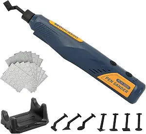 Cordless Pen Sander, 5-Speed and USB Charging with LED Light, Multi-Purpose Power Tool, Mini Power Sander for Sanding, Polishing, Finishing, DIY Crafts