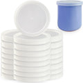 La Fermire Yogurt Jar Lids (24pcs) - Plastic Lids with Sealing, 4.9oz