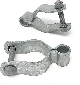 Female Gate Hinge - Pressed Steel, High Corrosion Resistance, Long Life Span - 2 Per Pack - Includes Required Carriage Bolt (Galvanized Steel, 1-5/8")