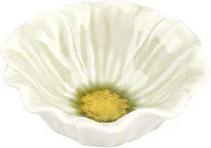 47th & Main Decorative Bowls Flower Shaped Glazed Stoneware Dish for Home Dcor, 5" Diameter x 2.25" Deep, Bloom