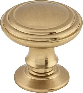 Top Knobs Reeded 1 1/4" Diameter Round Cabinet Knob Honey Bronze TK320HB
