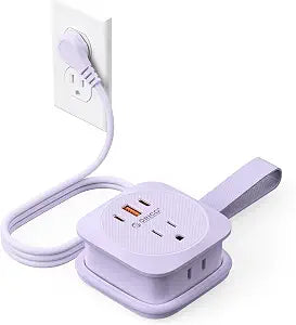 ORICO Travel Power Strip with PD 20W Fast Charging USB Ports