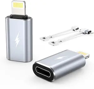 TechMatte USB C to Lightning Adapter 2 Pack 2.2A Charging Data Transfer