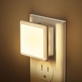 JandCase Night Lights Plug into Wall 2Pack,Plug in Night Light Dusk-to-Dawn