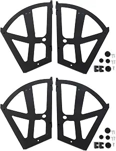 4Pcs Hinges for Shoe Racks, ABS Shoe Cabinet Hinge Replacement with 22Pcs Accessories, Shoe Rack Hardware, Shoe Cabinet Hinges 2 Layer for Increaseing Cabinet Capacity