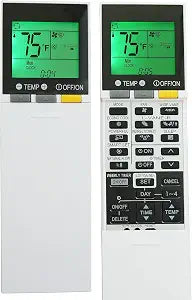 Replacemet Electric SG15H (E22T43426) HVAC Remote Control Compatible for Mitsubishi MSZ-FH Series Air Conditioner