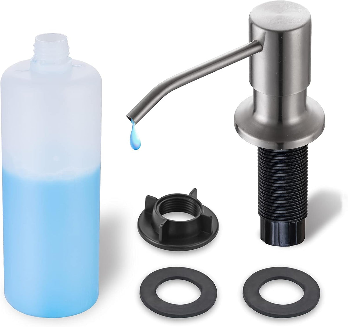 Built in Soap Dispenser for Kitchen Sink WEWE, Stainless Steel