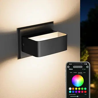 Smart RGB Wall Sconce Indoor, Up and Down LED Wall Light with App Control