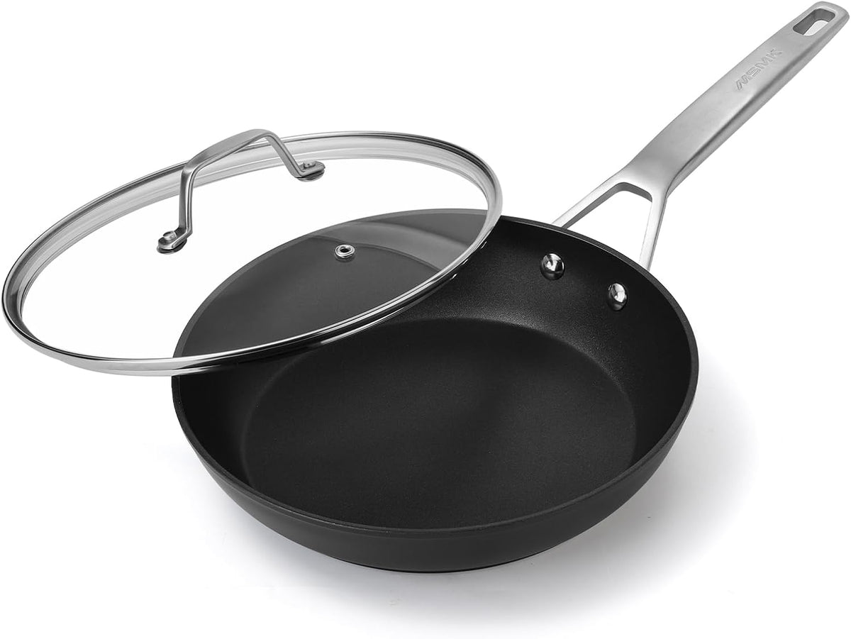 MsMk 7 Inch Small Nonstick Frying pan with Lid, Egg Omelet Skillet
