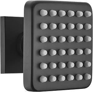 3 inch Big Stainless Steel Body Spray Shower Jet - High Pressure Massage Side Sprayer Spa System Shower Set Adjustable Wall Mounted, Square Matte Black Finish