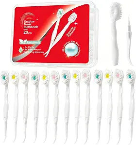 Mini Disposable Toothbrush Travel Set, Mix Flavor, 24pcs