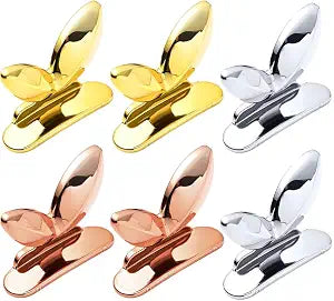 6Pcs Toilet Seat Lifter Toilet Lid Lifter - Self-Adhesive Handle Covers, Avoid Touching, Silver/Gold/Rose Gold,