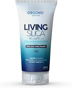 ORGONO LIVING SILICA Mineral-Based Collagen Booster Gel | Topical Use & Dermal Absorption | Clinically Proven | Supports Skin & Joint Health | Promotes Hydration & Collagen Regeneration | 150mL