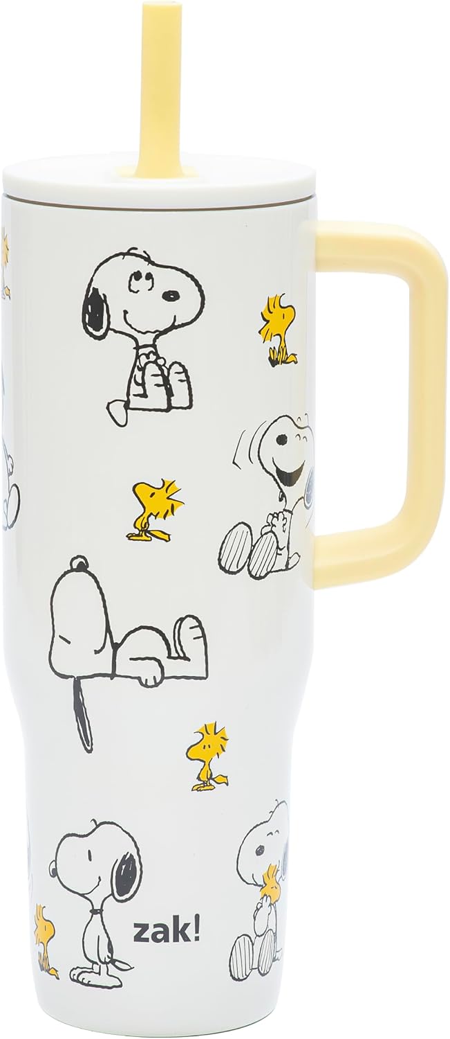 Zak Designs Peanuts 30oz Spill-Proof Insulated Stainless Steel Tumbler