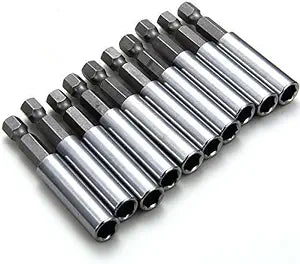 Rocaris 10 Pack Magnetic Extension Socket Drill Bit Holder